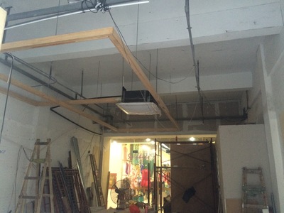 OT专卖店60㎡装修工地图_现场施工图文直播